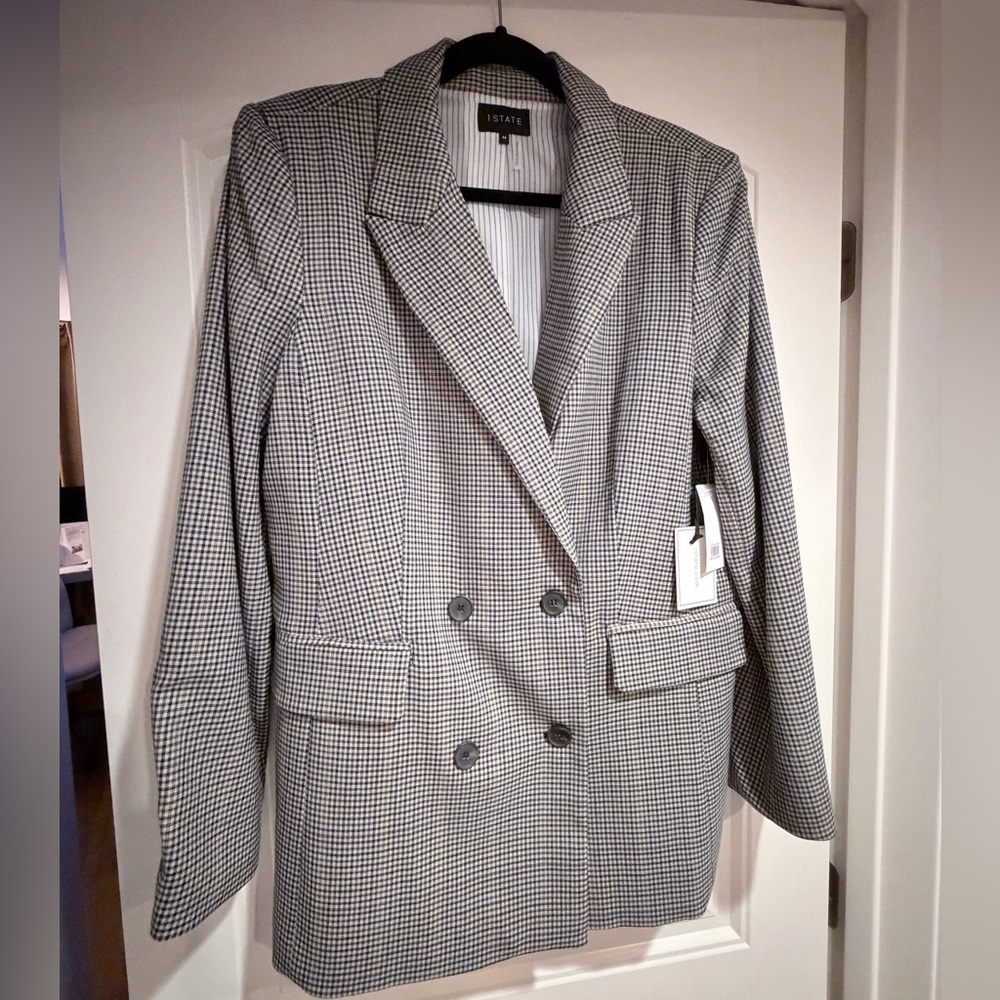 1. State Houndstooth Sport Coat - Black & White